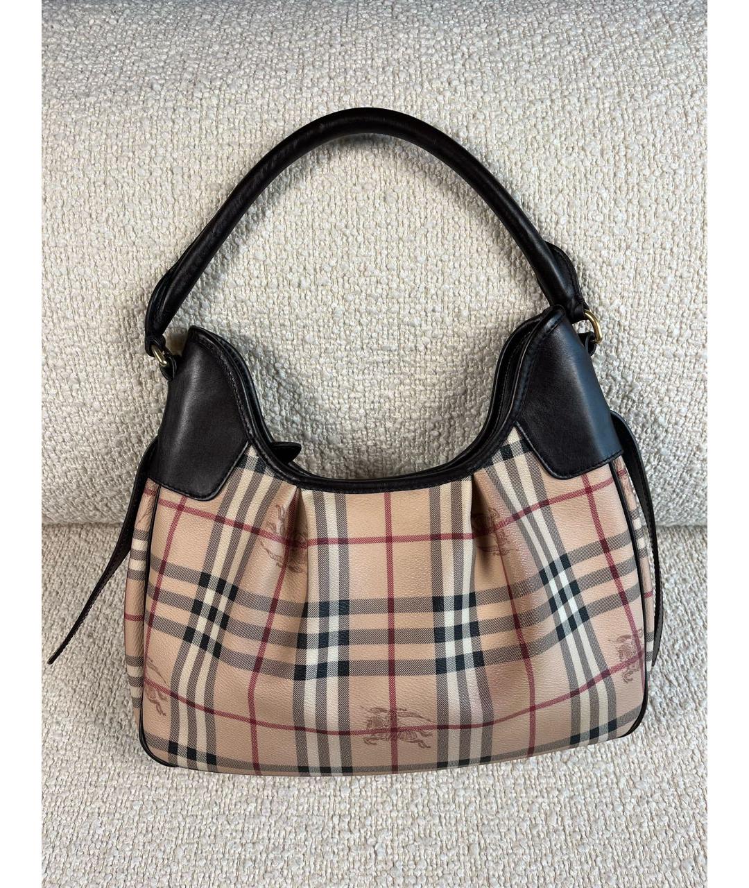 BURBERRY Бежевая сумка с короткими ручками, фото 3
