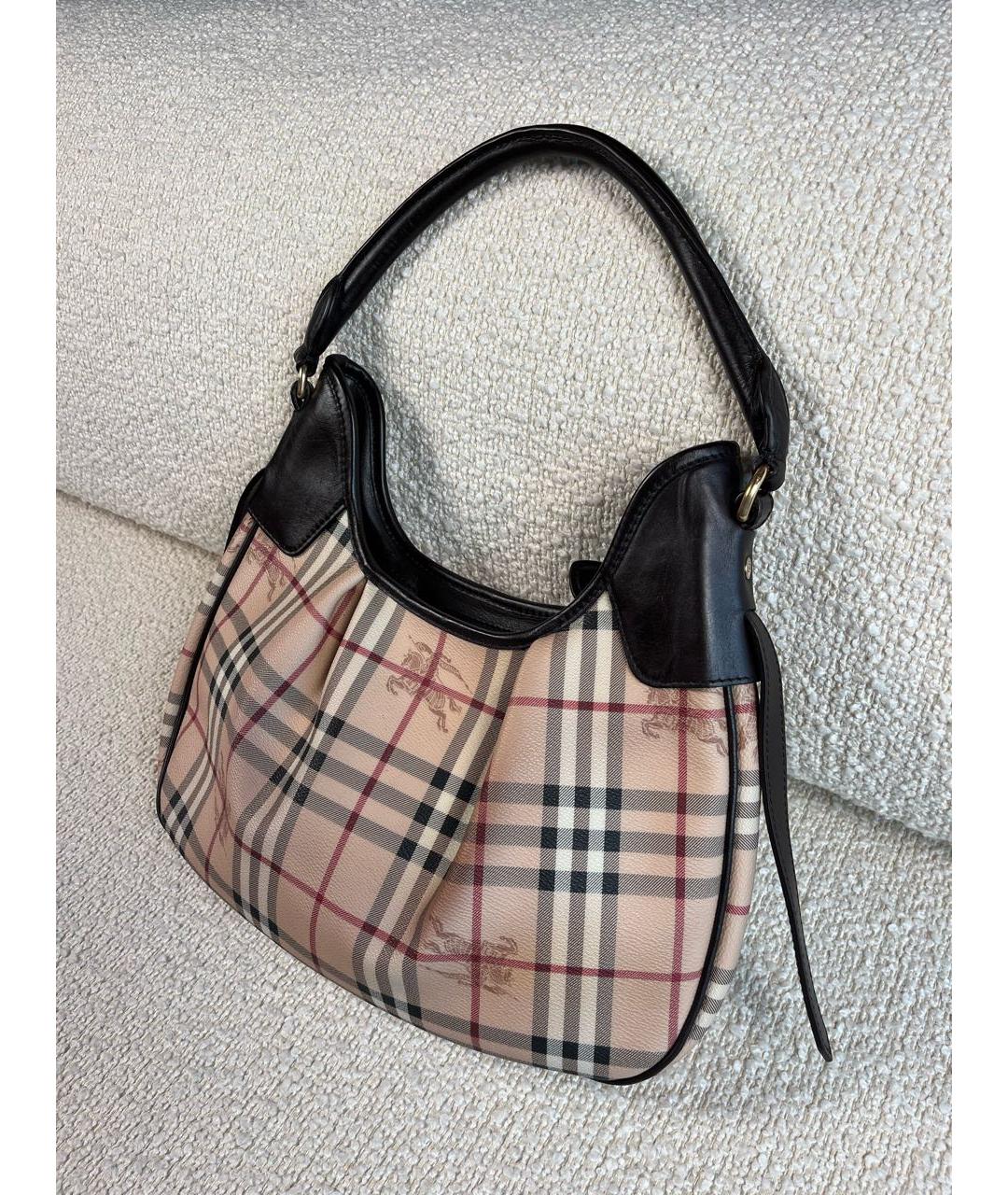 BURBERRY Бежевая сумка с короткими ручками, фото 6