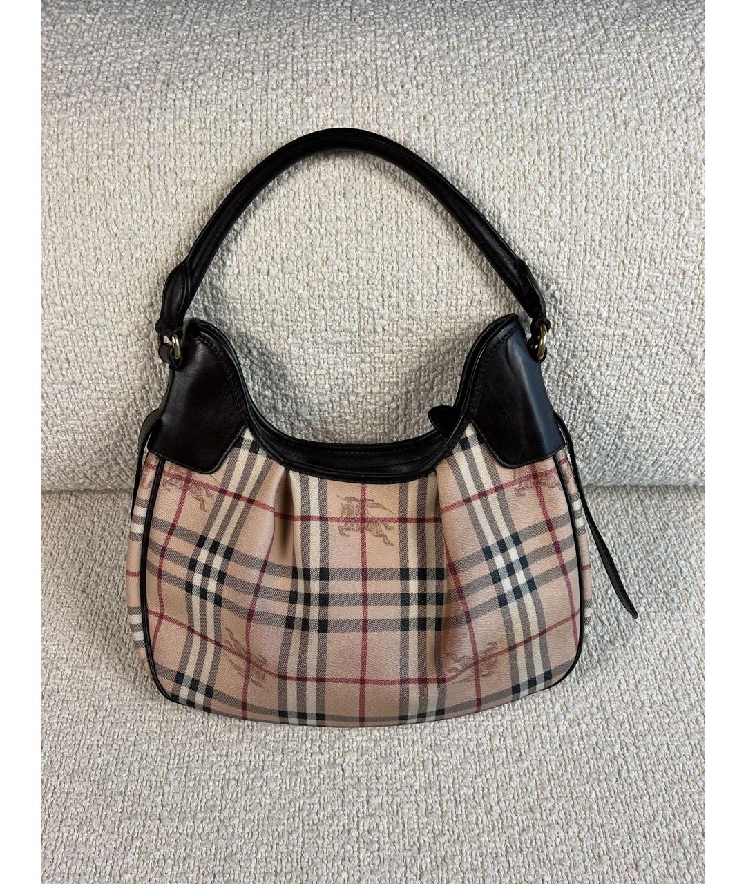 BURBERRY Бежевая сумка с короткими ручками, фото 9
