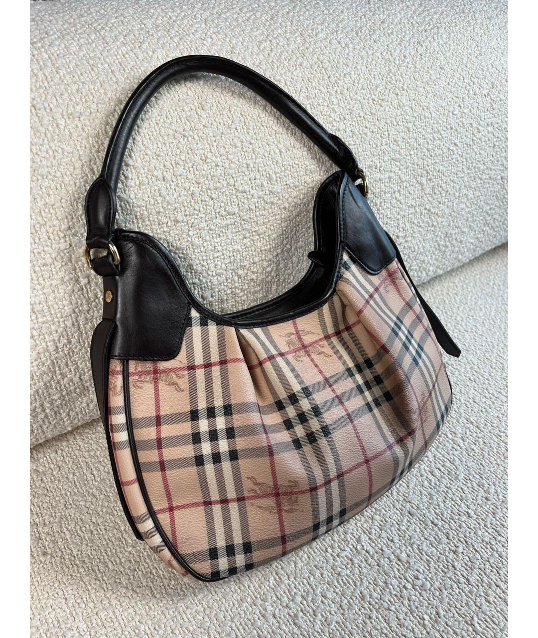 BURBERRY Бежевая сумка с короткими ручками, фото 2