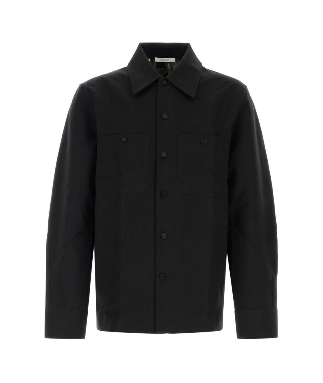 GIVENCHY Черная хлопковая кэжуал рубашка, фото 1