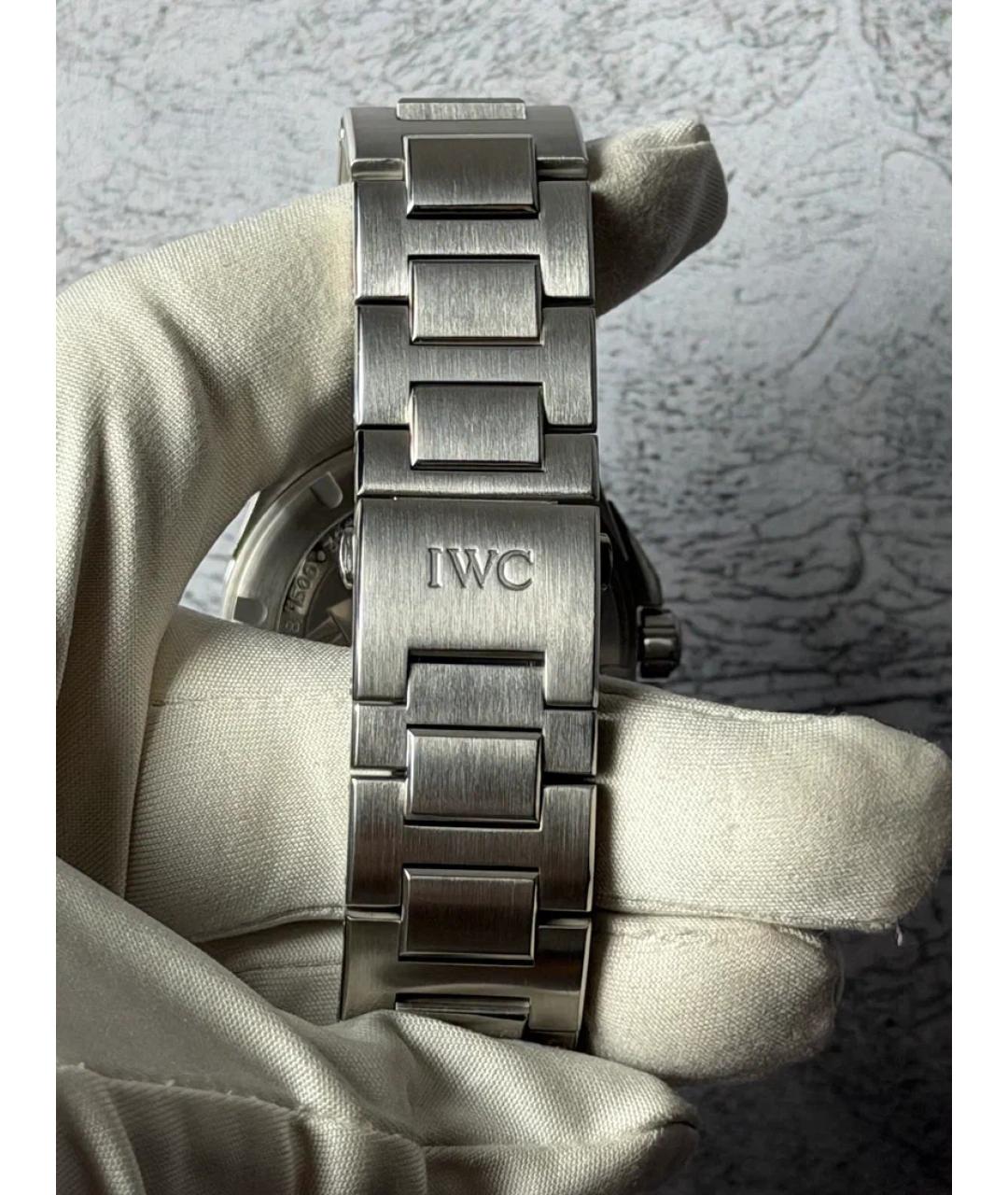 IWC Schaffhausen Синие стальные часы, фото 8