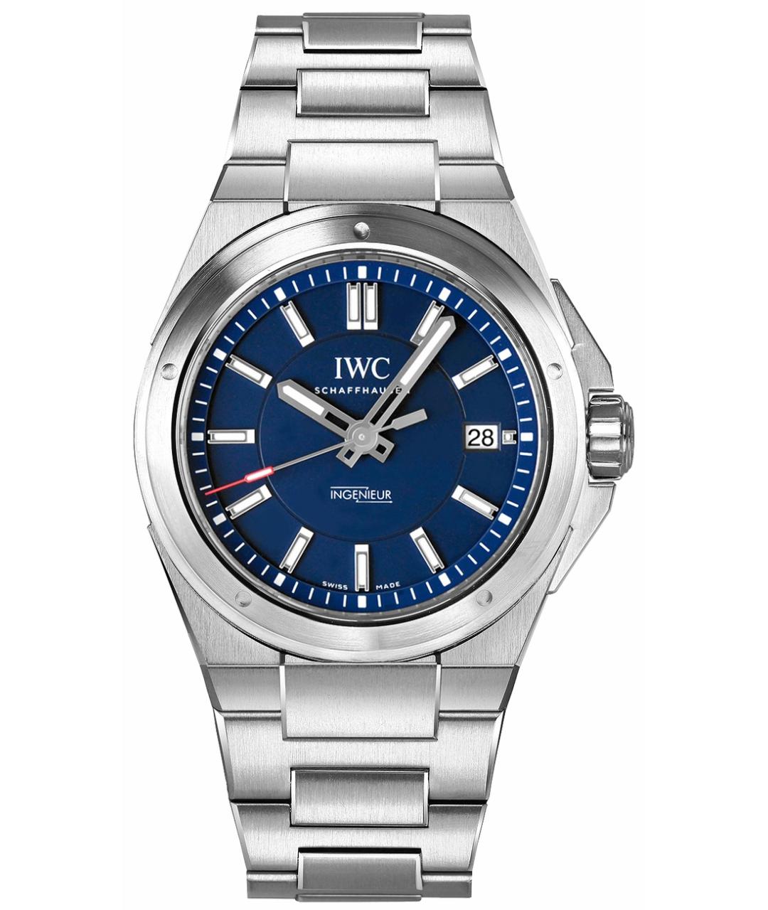 IWC Schaffhausen Синие стальные часы, фото 1