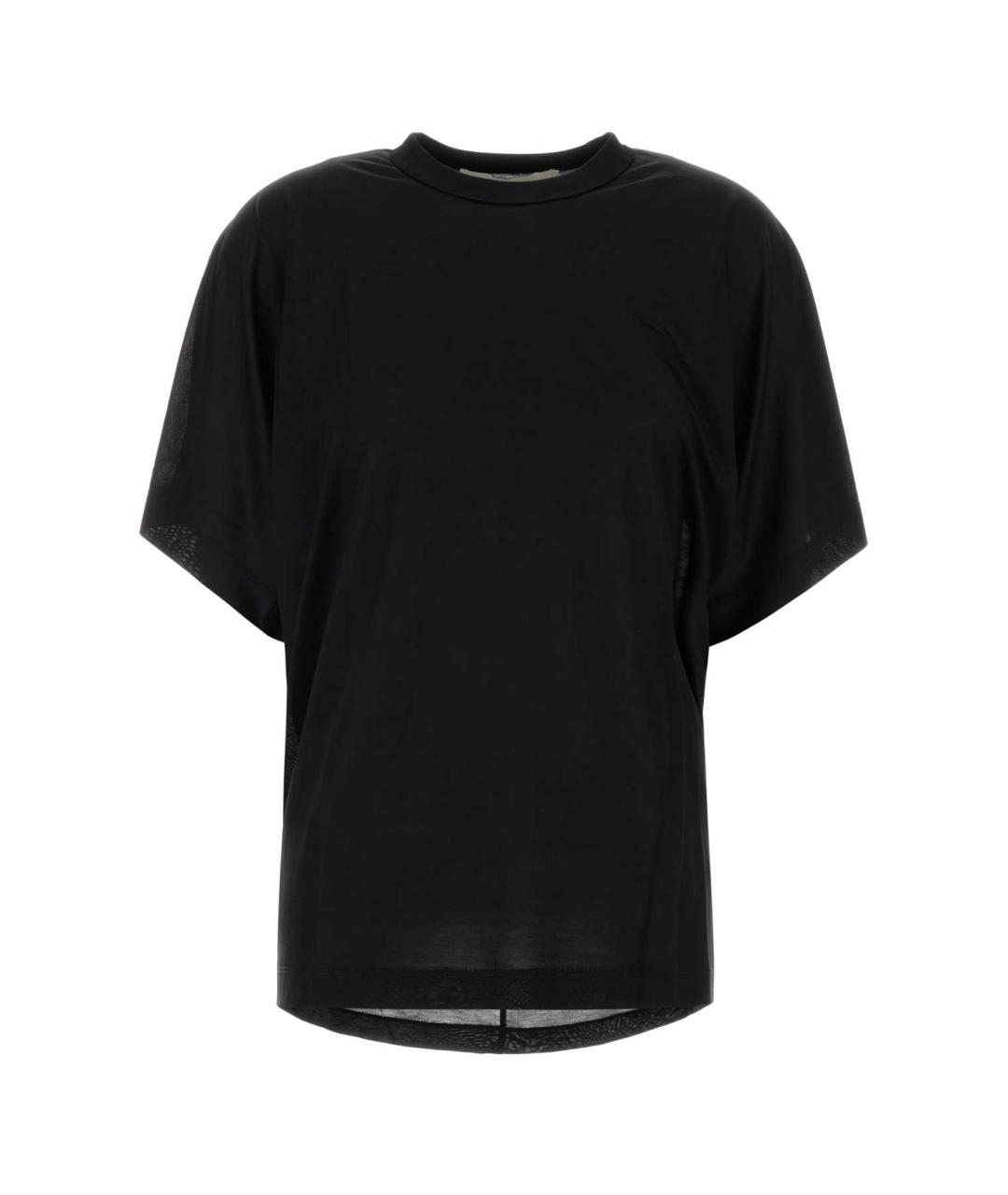 Carven Черная шелковая футболка, фото 1