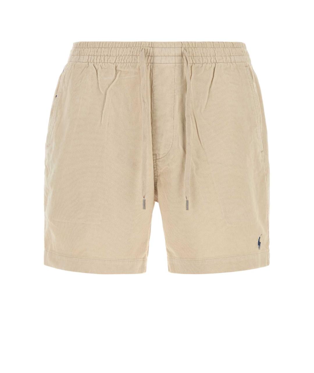 POLO RALPH LAUREN Бежевые хлопковые шорты, фото 1