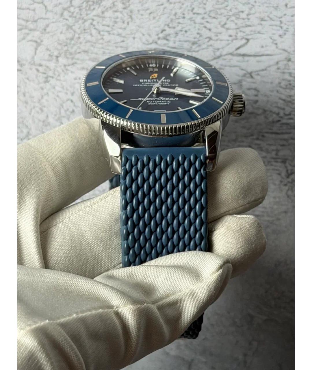 BREITLING Синие металлические часы, фото 5