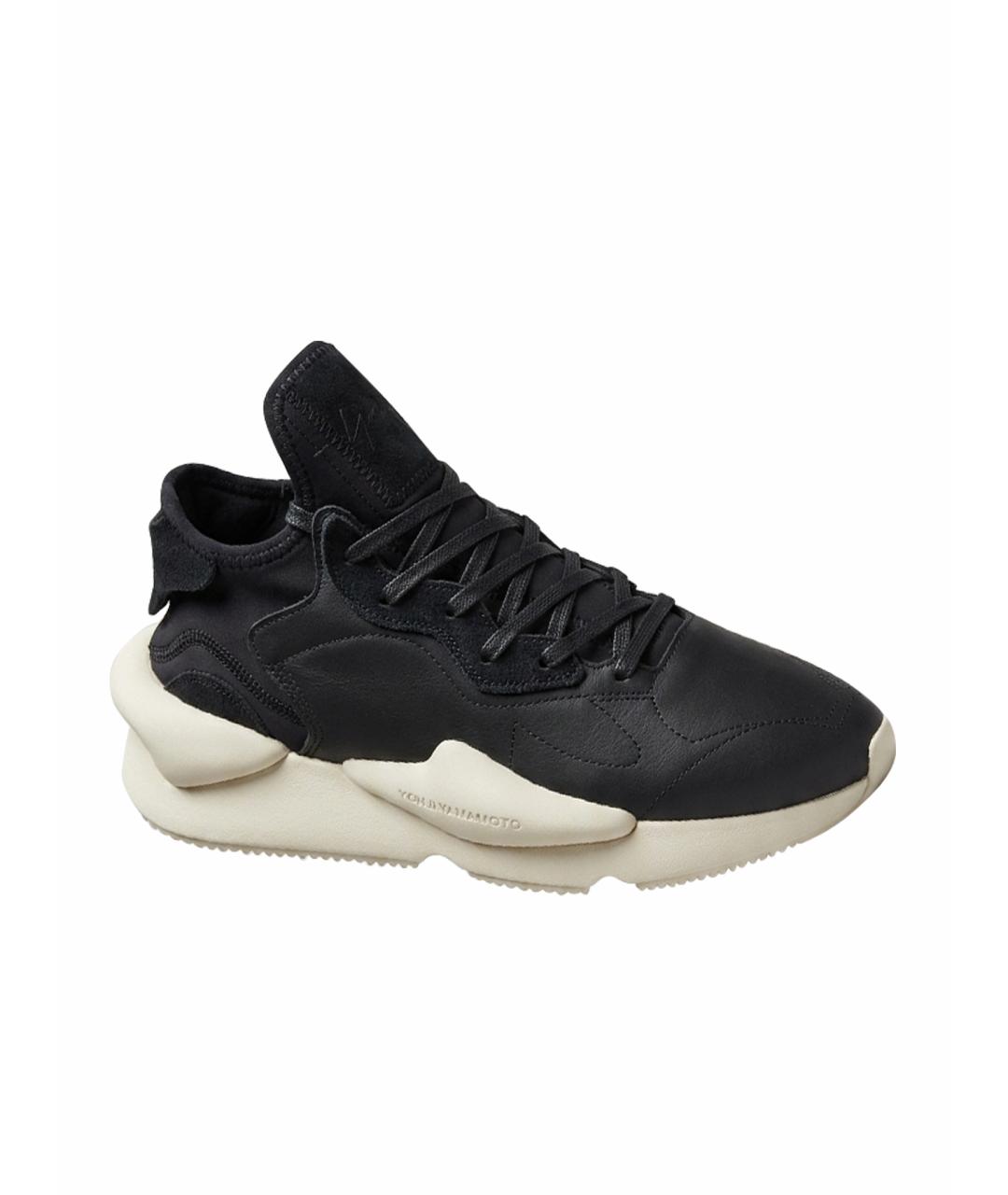 Y-3 Черные кожаные кроссовки, фото 1