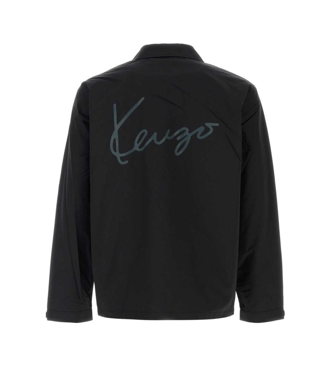 KENZO Черная хлопковая куртка, фото 2