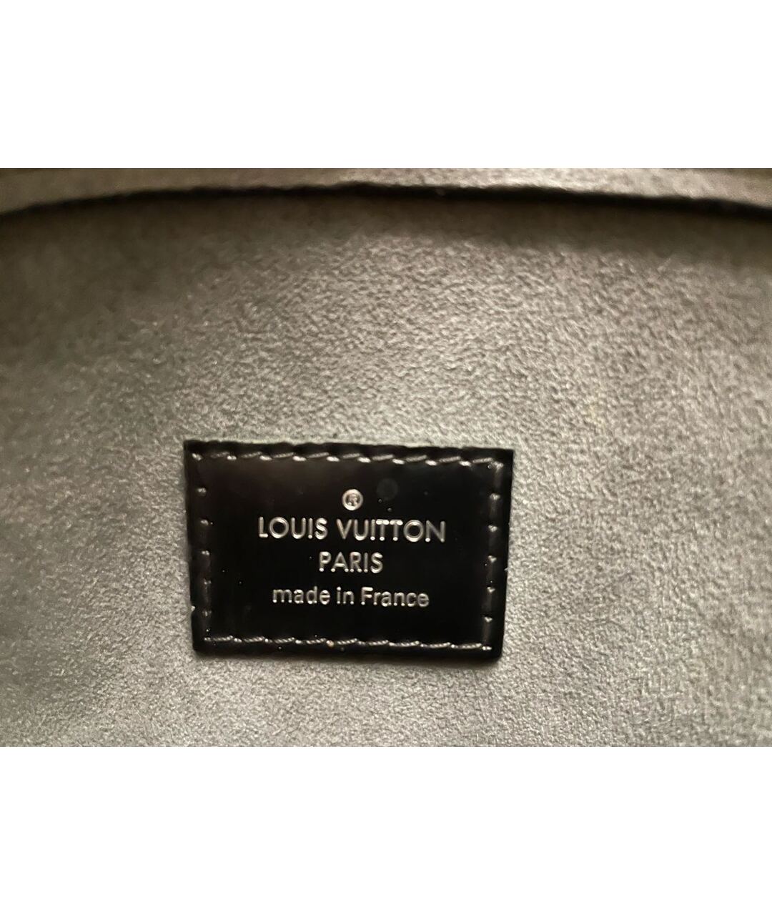 LOUIS VUITTON Черная кожаная сумка тоут, фото 3