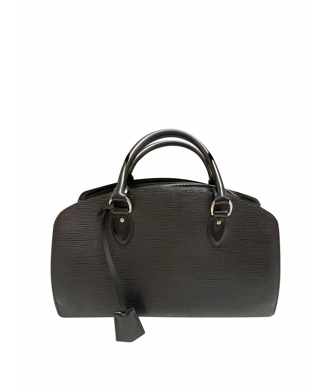 LOUIS VUITTON Черная кожаная сумка тоут, фото 1