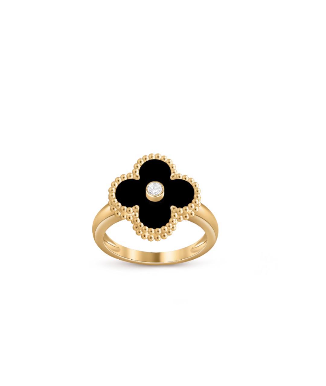 VAN CLEEF & ARPELS Черное кольцо из желтого золота, фото 3