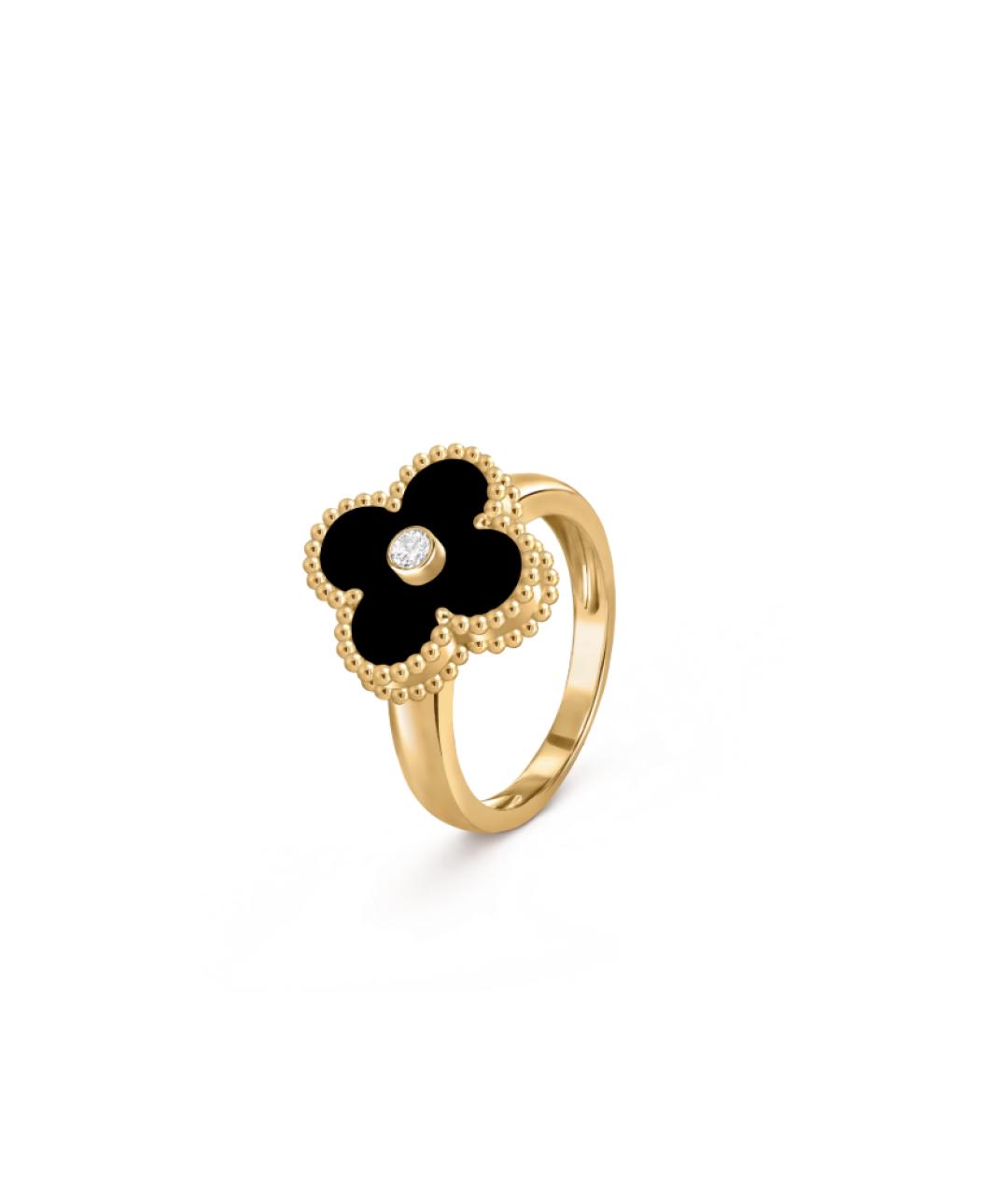 VAN CLEEF & ARPELS Черное кольцо из желтого золота, фото 4