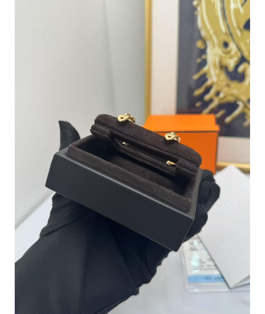 HERMES Золотые серьги из розового золота, фото 4