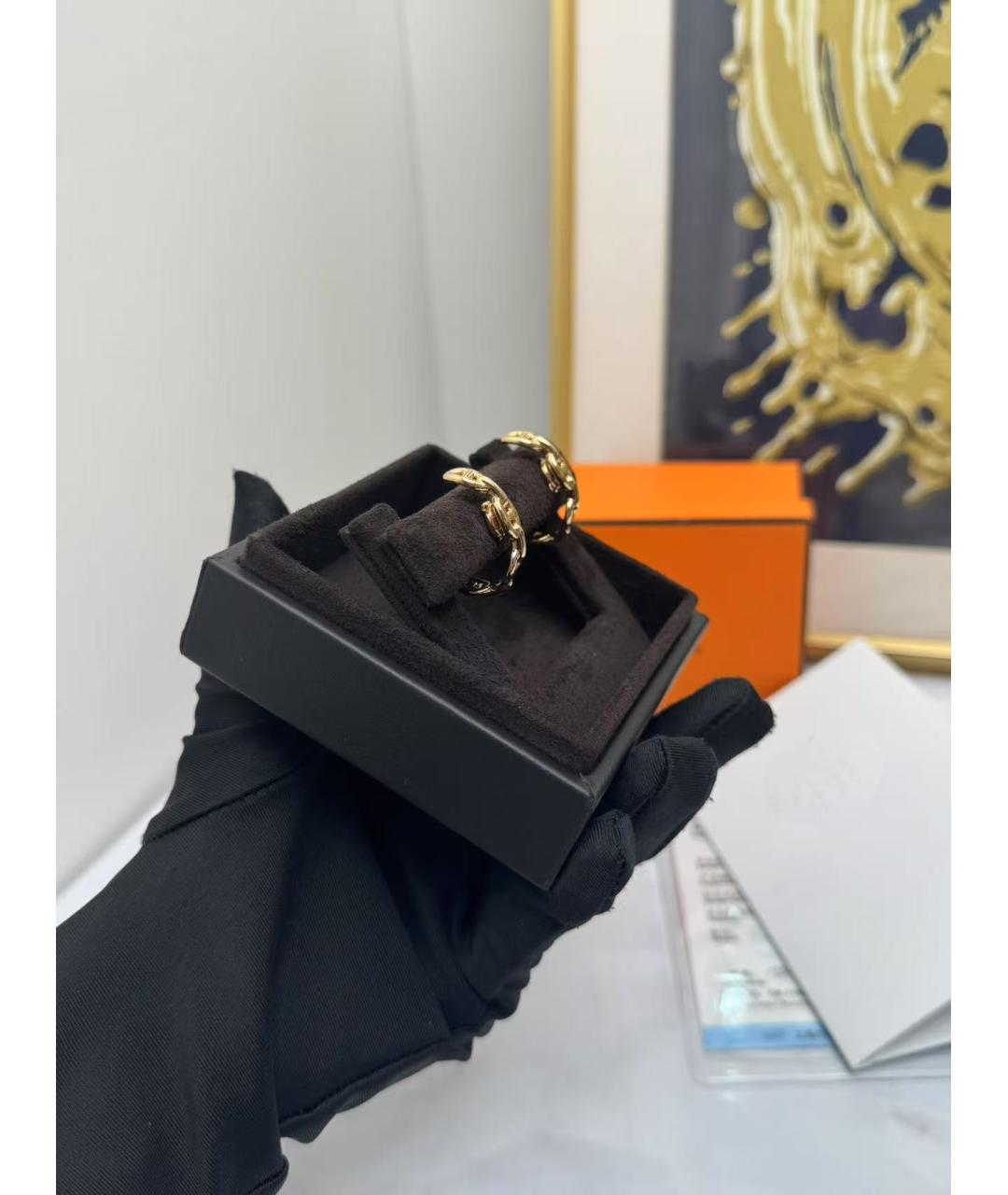 HERMES Золотые серьги из розового золота, фото 3