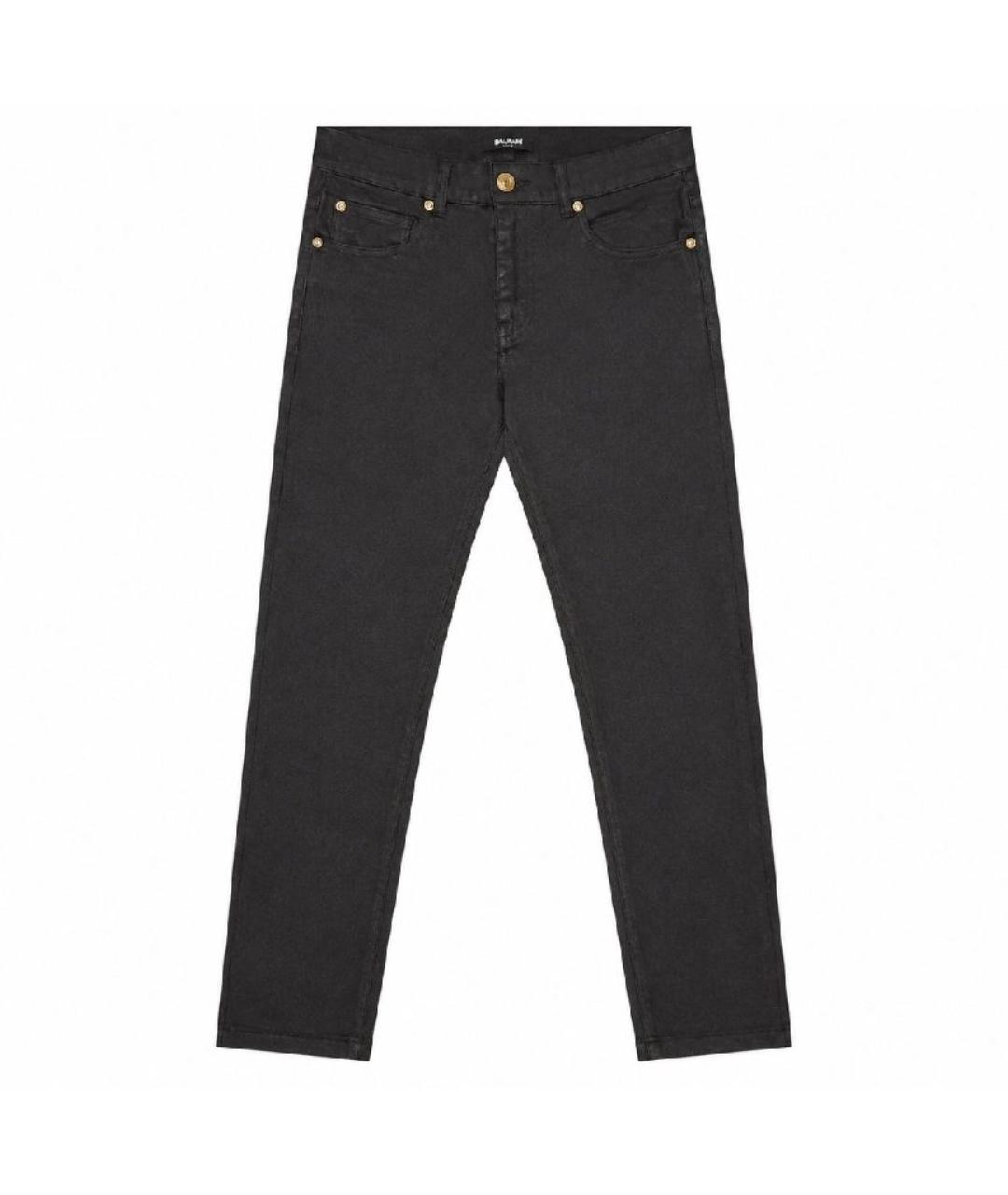BALMAIN Черные хлопковые детские джинсы, фото 1