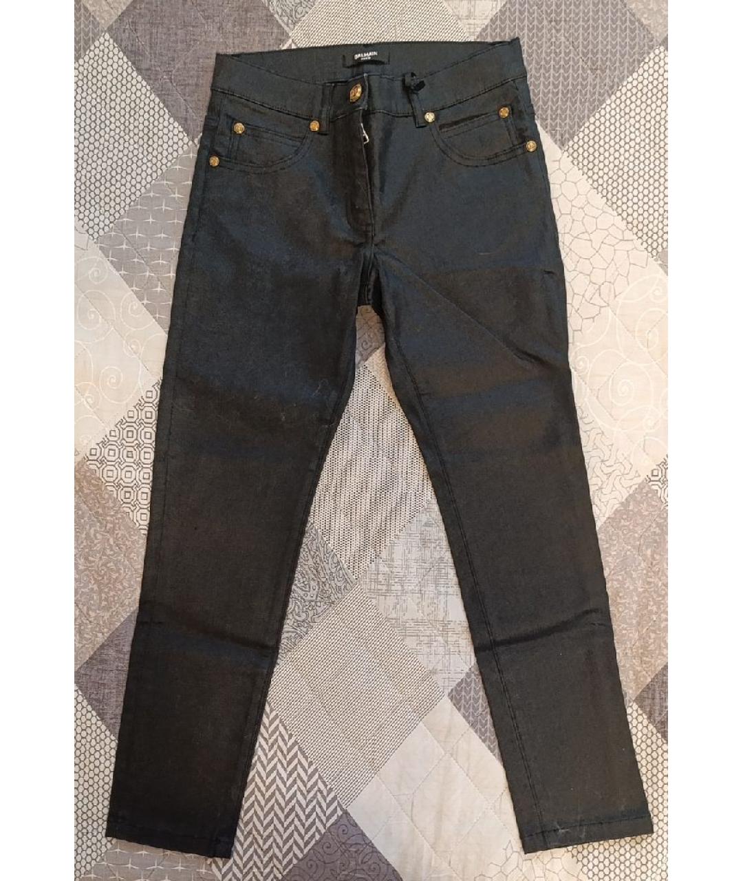 BALMAIN Черные хлопковые детские джинсы, фото 3