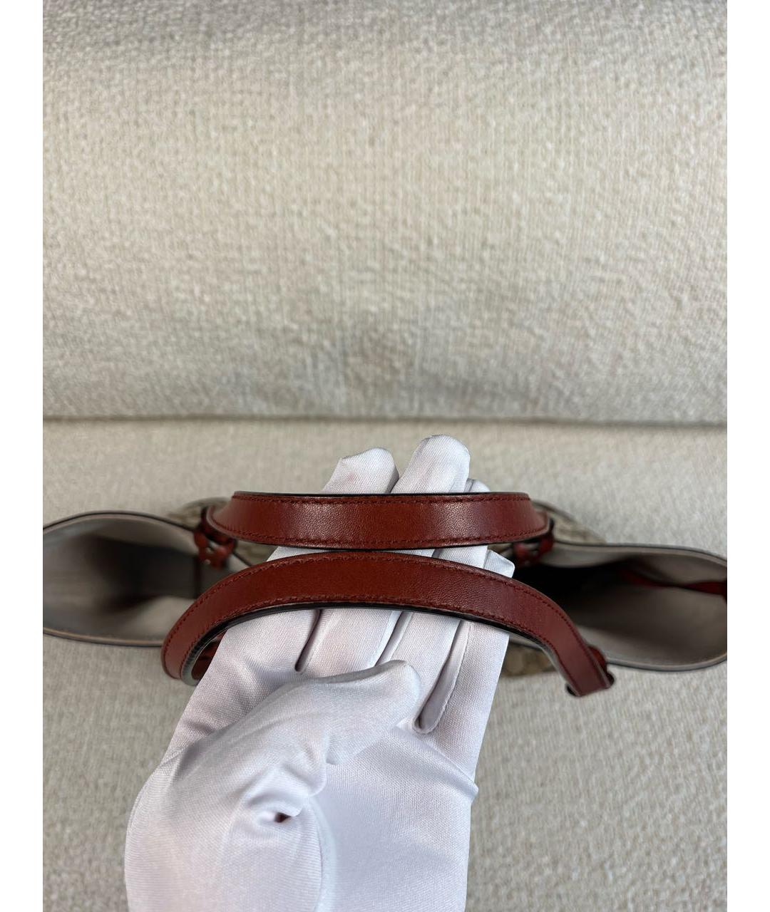 GUCCI Бежевая сумка тоут, фото 6