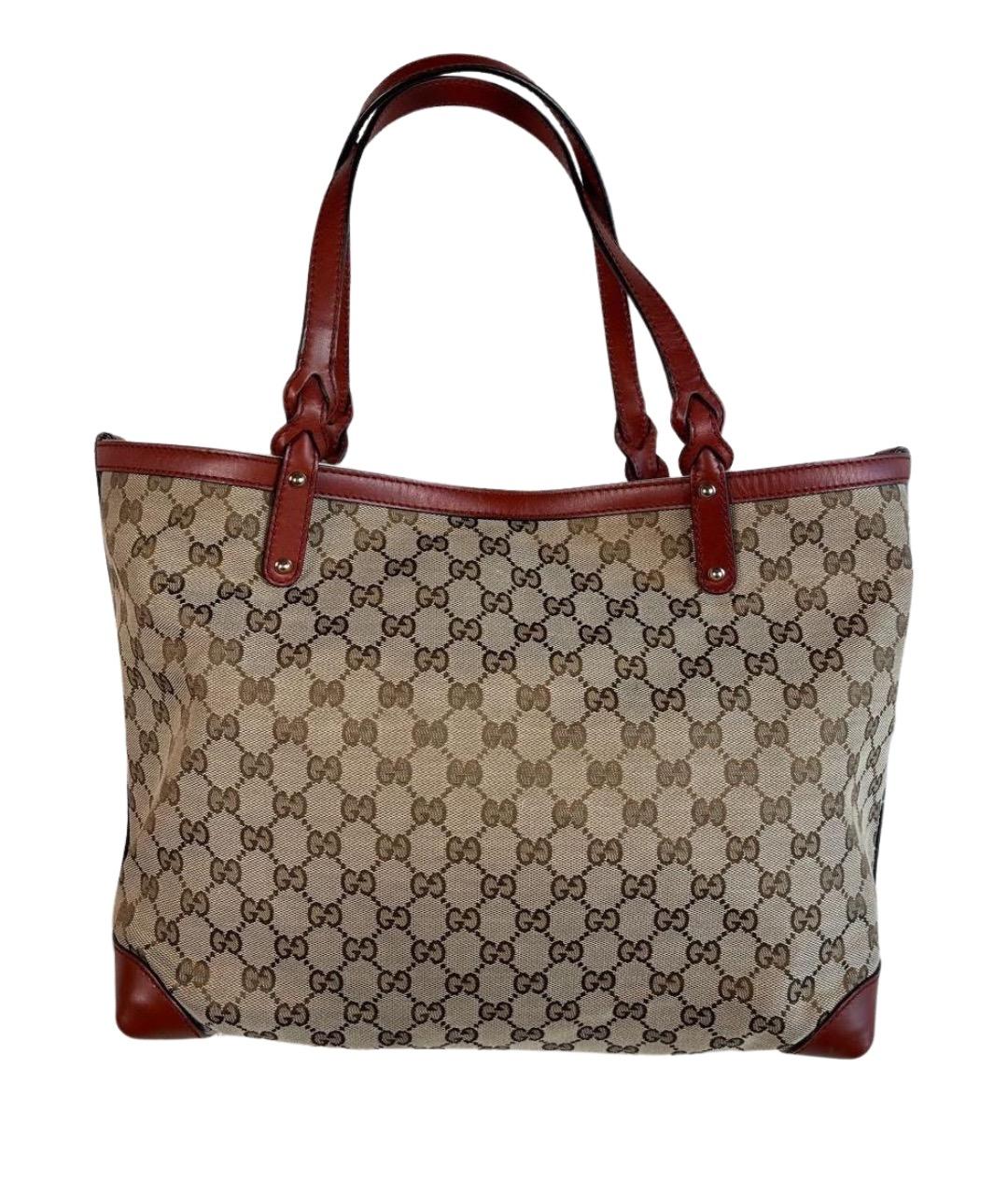 GUCCI Бежевая сумка тоут, фото 1