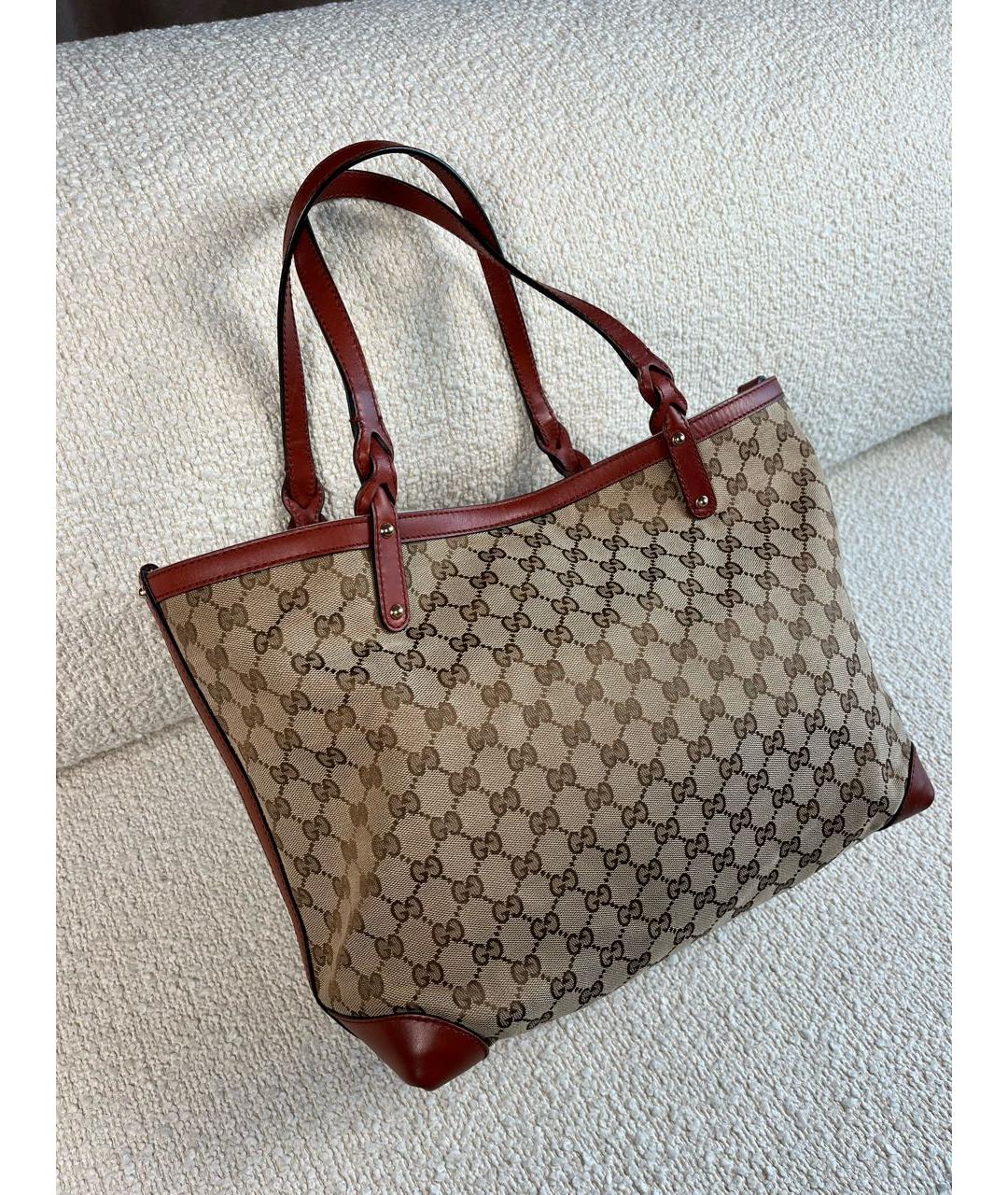 GUCCI Бежевая сумка тоут, фото 2