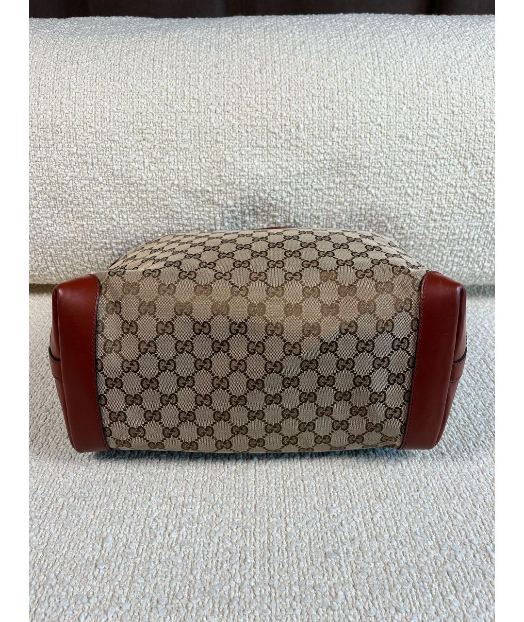 GUCCI Бежевая сумка тоут, фото 8