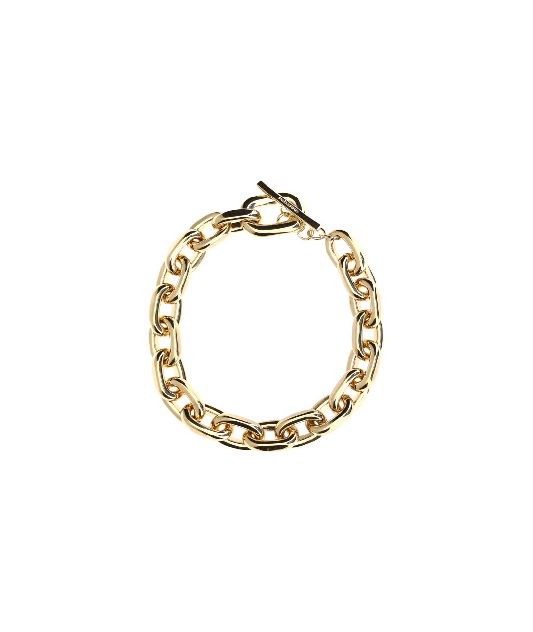 PACO RABANNE Золотое металлическое колье, фото 1
