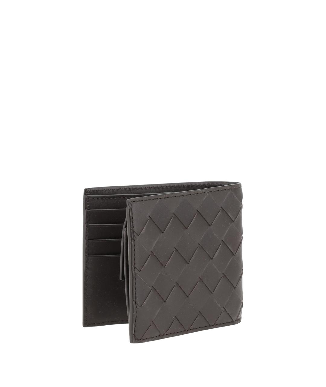 BOTTEGA VENETA Коричневый кожаный кошелек, фото 2