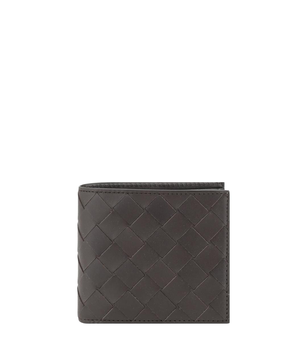 BOTTEGA VENETA Коричневый кожаный кошелек, фото 1