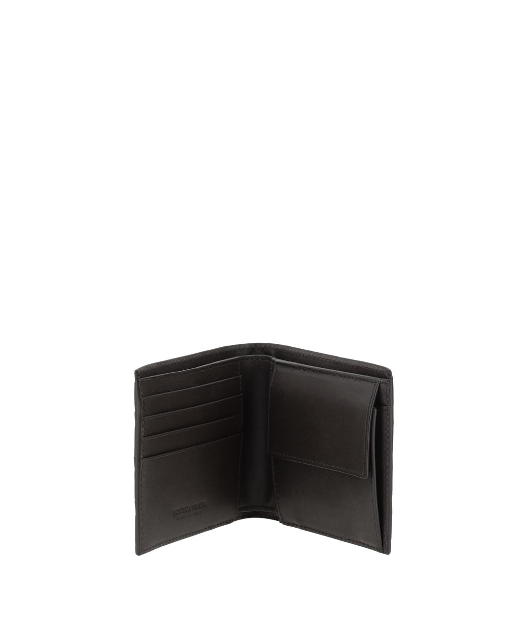 BOTTEGA VENETA Коричневый кожаный кошелек, фото 3
