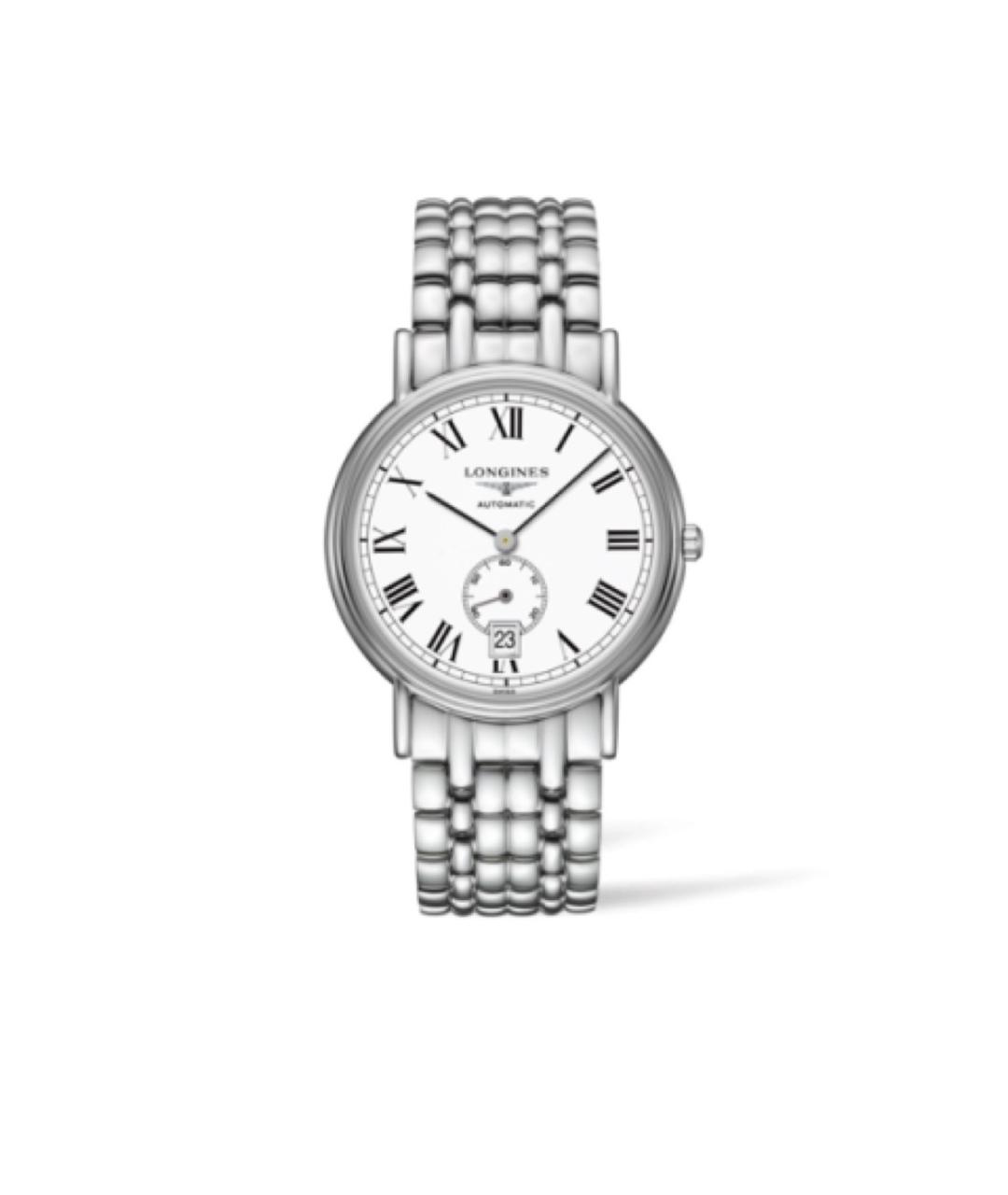 LONGINES Белые стальные часы, фото 3