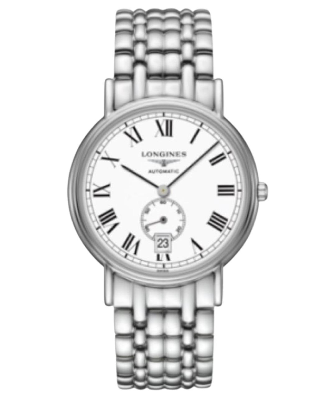 LONGINES Белые стальные часы, фото 1