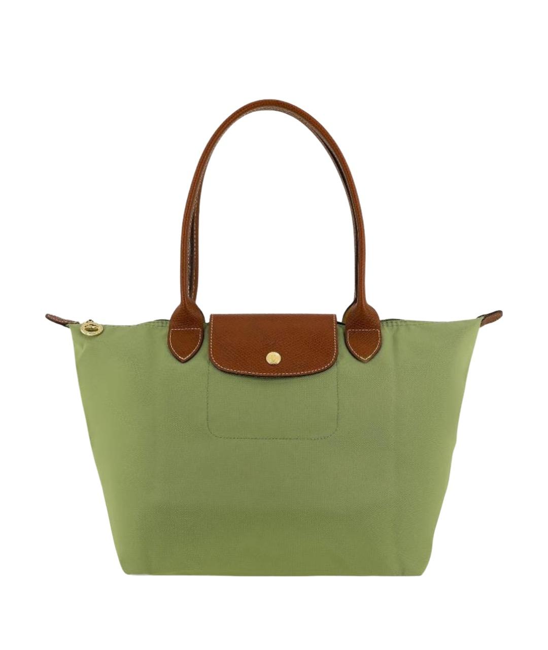 LONGCHAMP Салатовая сумка тоут, фото 1