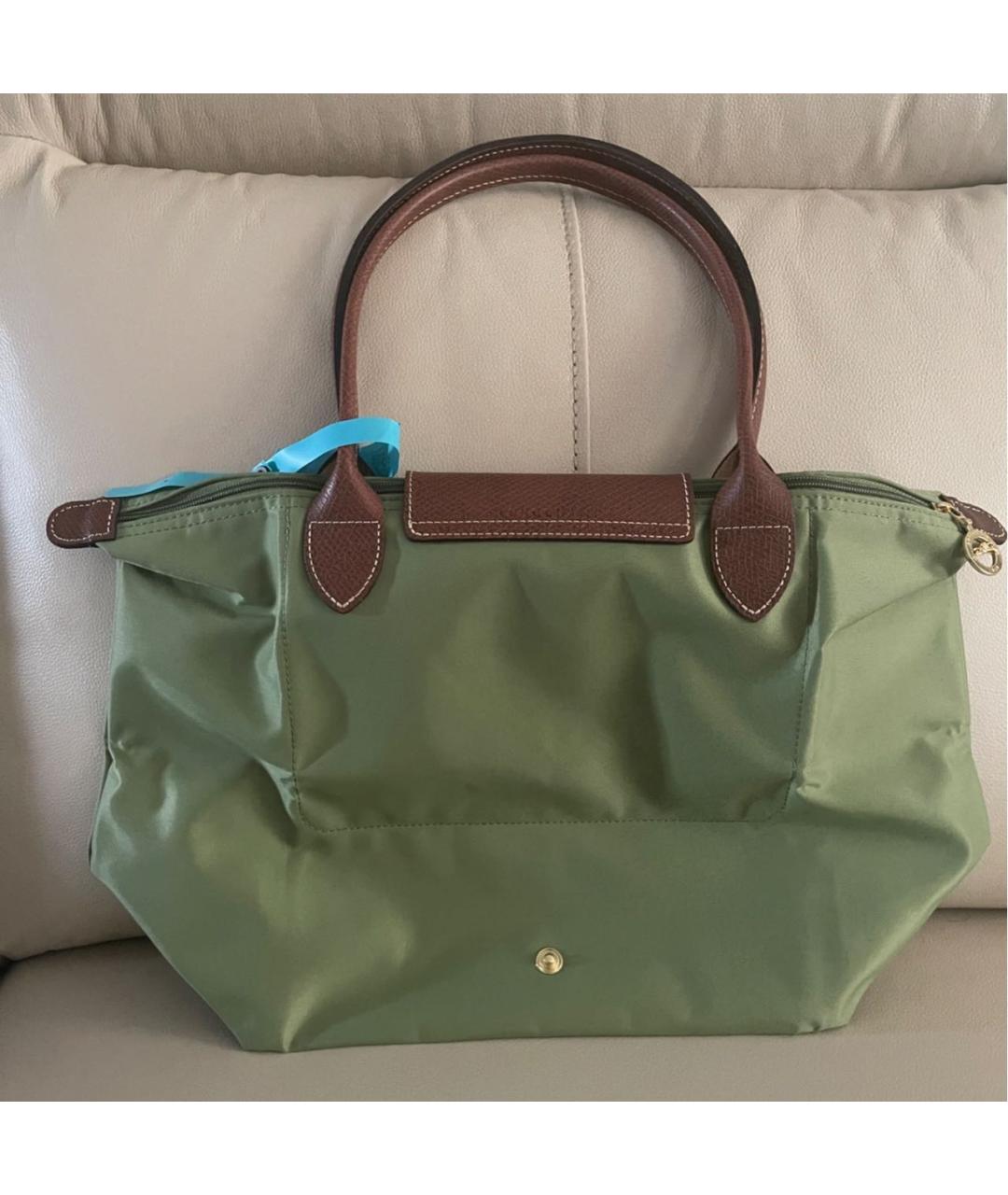 LONGCHAMP Салатовая сумка тоут, фото 5