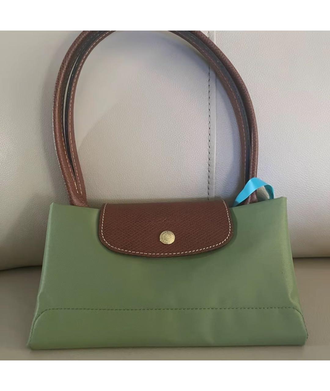 LONGCHAMP Салатовая сумка тоут, фото 6