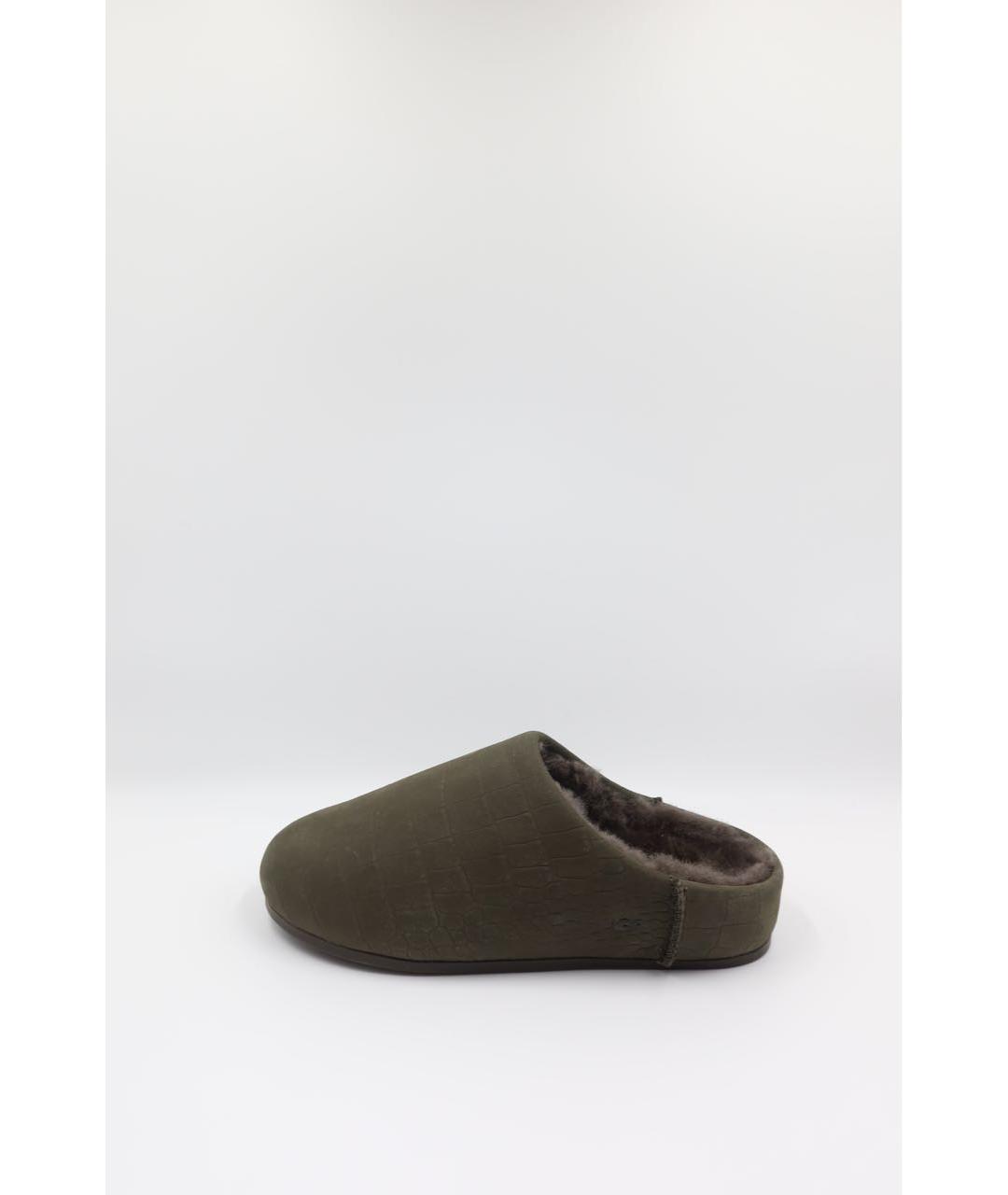 UGG AUSTRALIA Антрацитовые замшевые сабо, фото 2