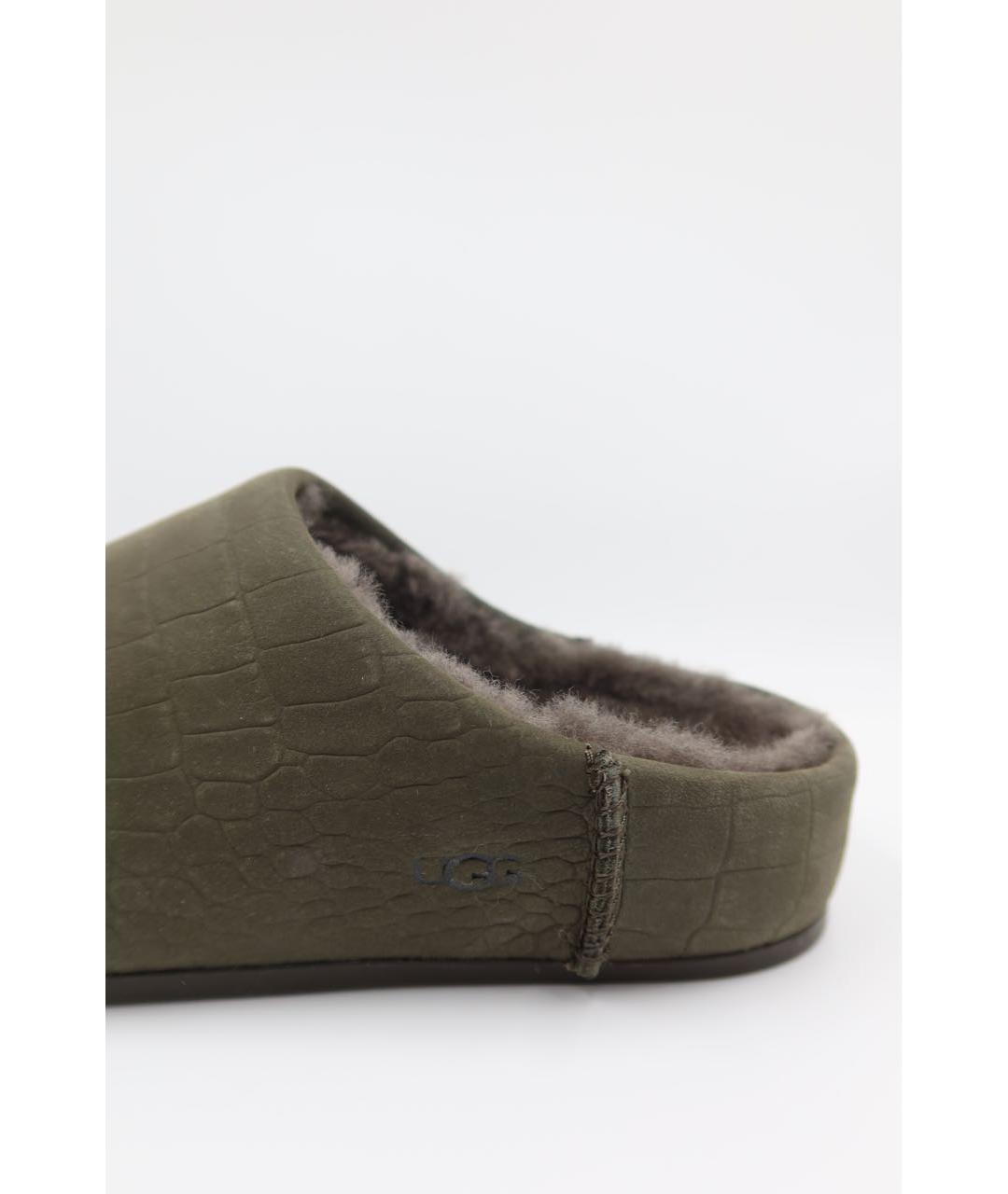UGG AUSTRALIA Антрацитовые замшевые сабо, фото 3