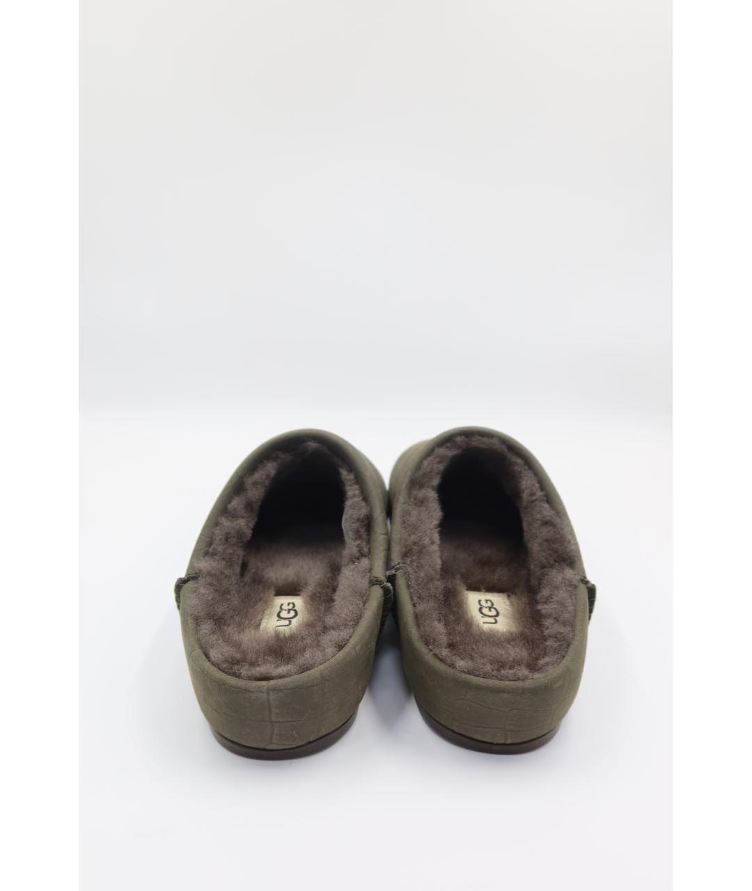 UGG AUSTRALIA Антрацитовые замшевые сабо, фото 4