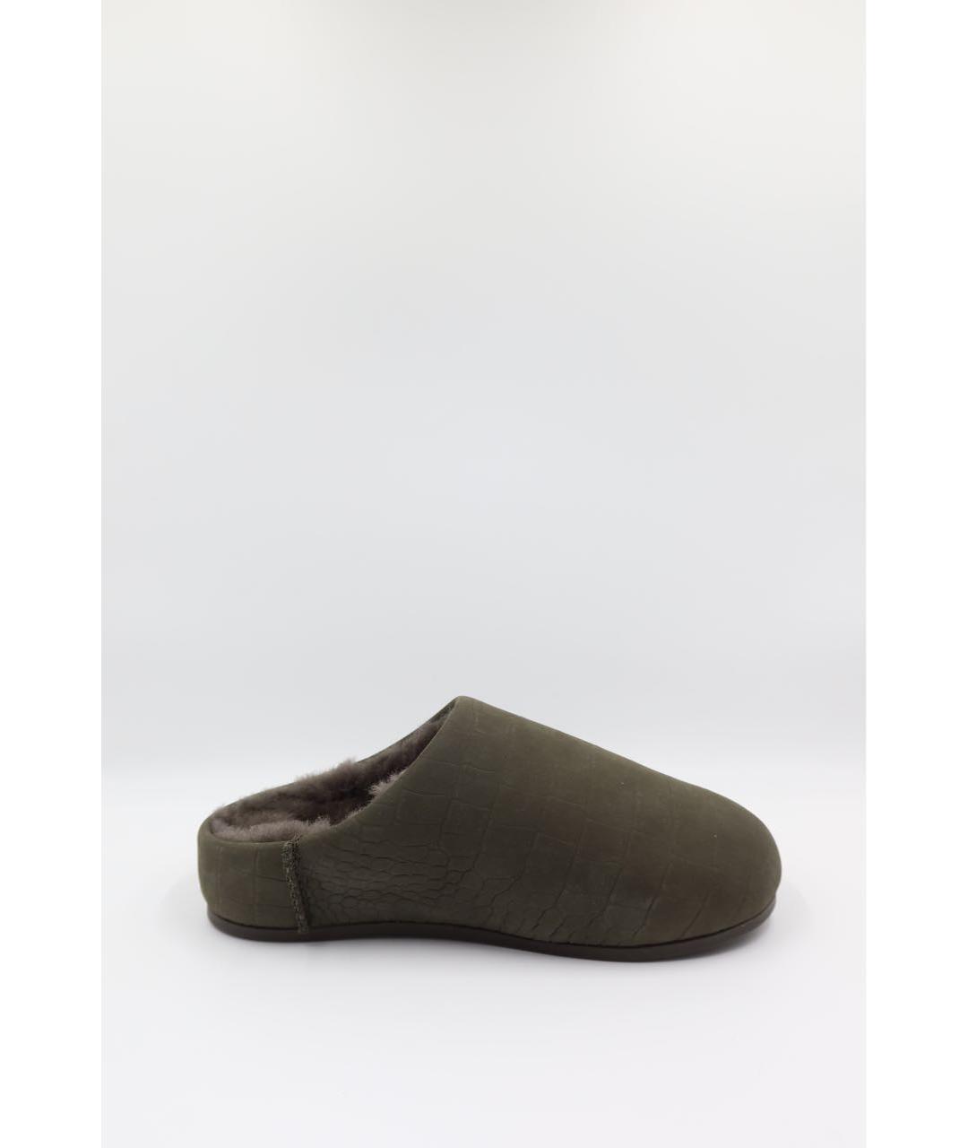 UGG AUSTRALIA Антрацитовые замшевые сабо, фото 6