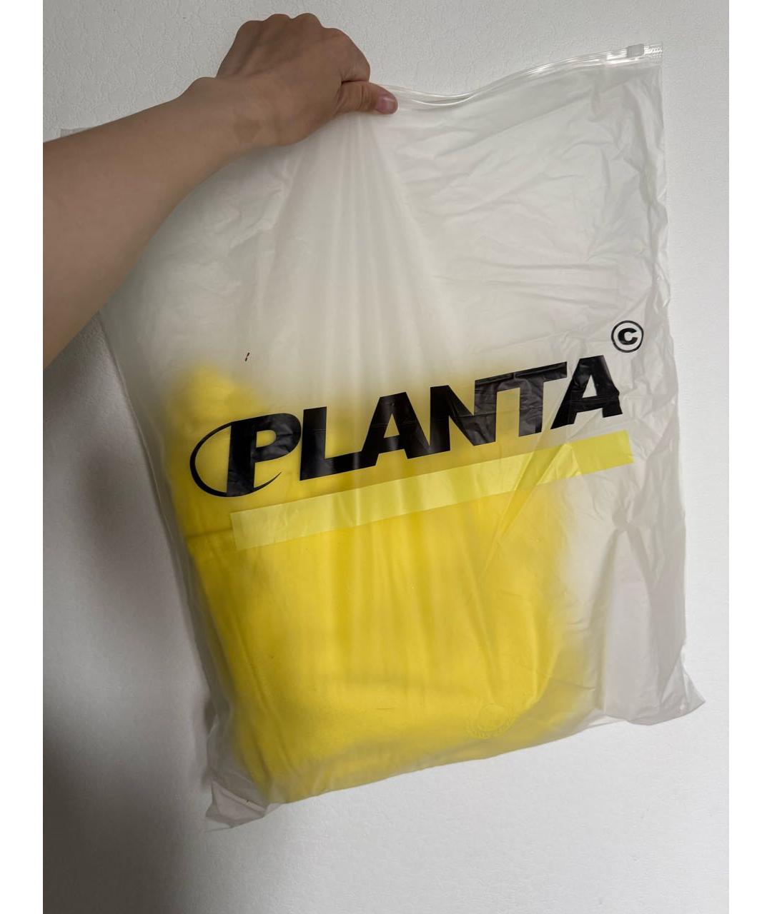 PLANTA ROSA Желтые хлопковые повседневные брюки, фото 6