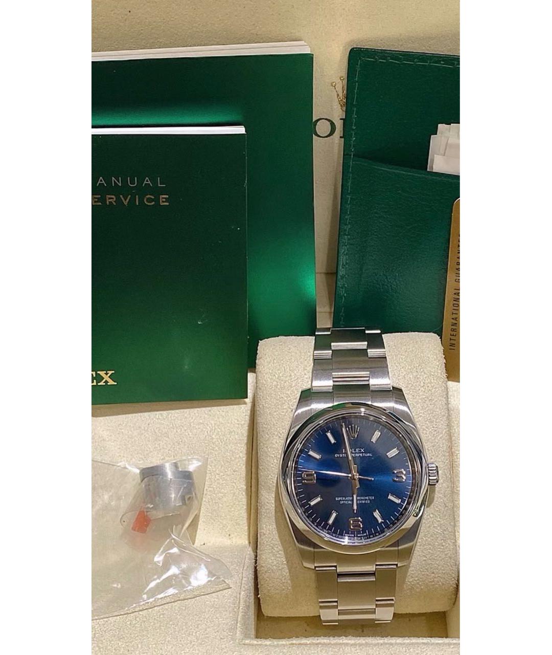 ROLEX Серебряные часы, фото 5