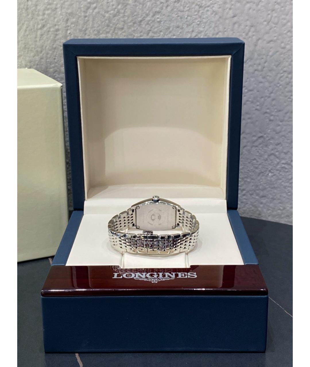 LONGINES Белые стальные часы, фото 3