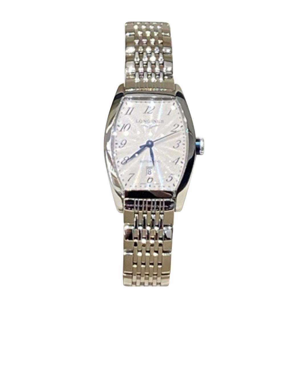LONGINES Белые стальные часы, фото 1
