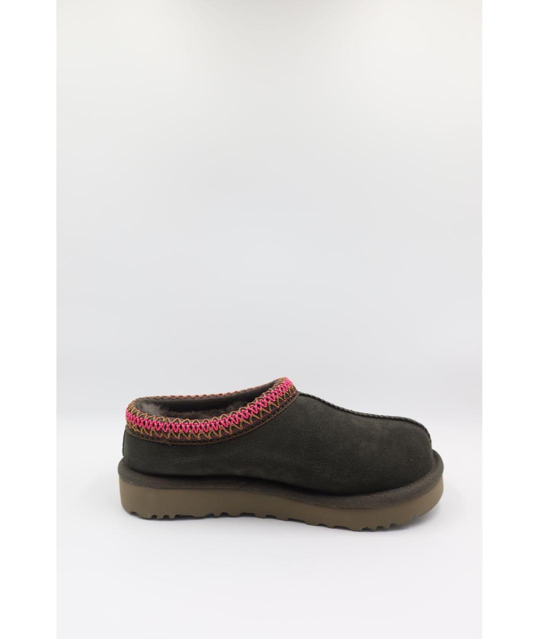 UGG AUSTRALIA Хаки замшевые ботинки, фото 6