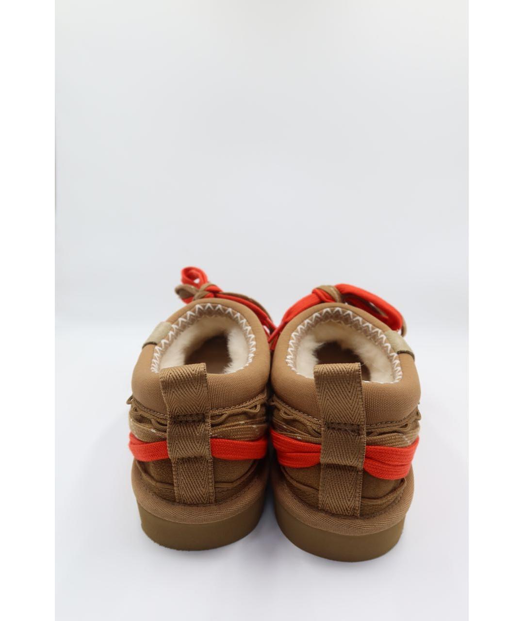 UGG AUSTRALIA Коричневые замшевые низкие ботинки, фото 5