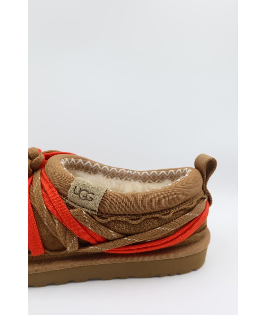 UGG AUSTRALIA Коричневые замшевые низкие ботинки, фото 4