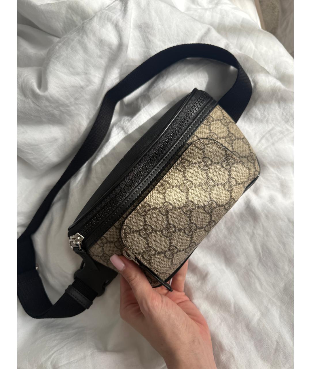 GUCCI Бежевая поясная сумка, фото 3