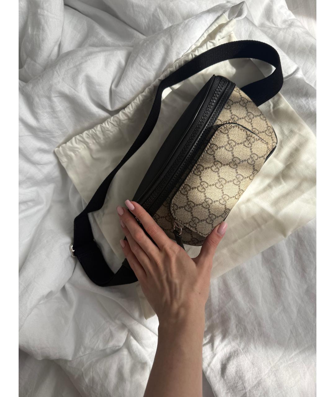 GUCCI Бежевая поясная сумка, фото 2
