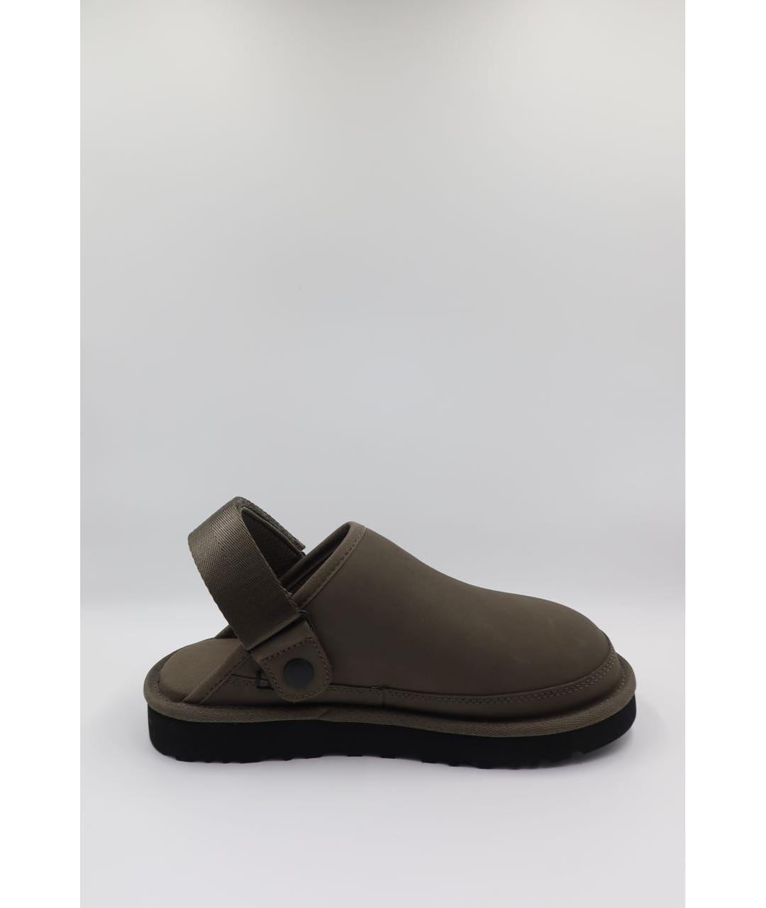 UGG AUSTRALIA Антрацитовые замшевые сандалии, фото 6
