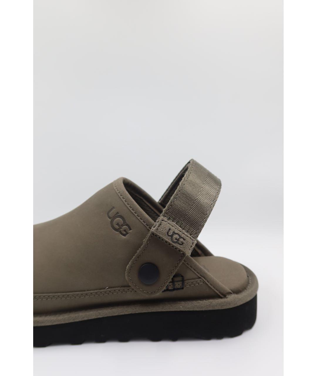 UGG AUSTRALIA Антрацитовые замшевые сандалии, фото 3