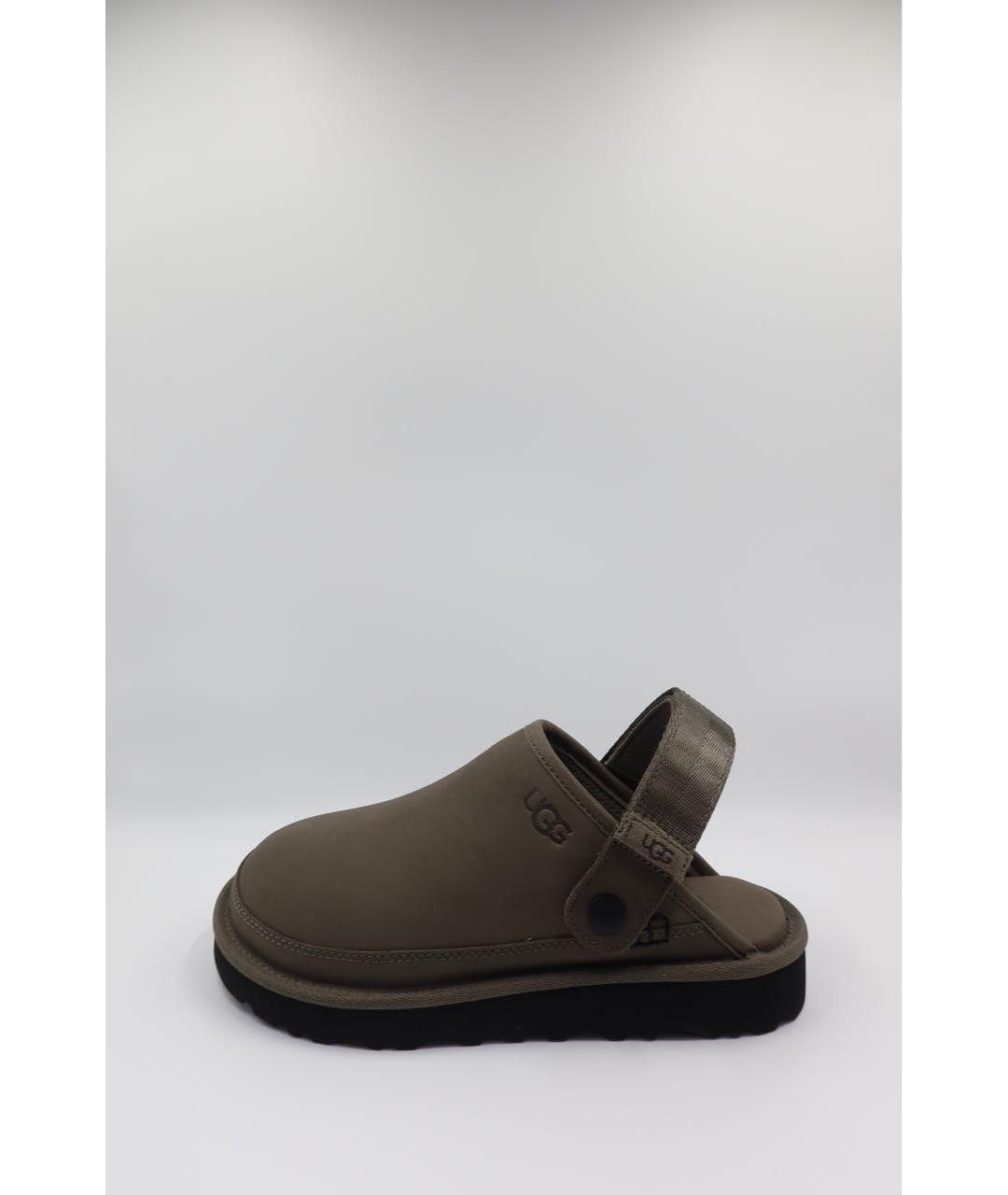UGG AUSTRALIA Антрацитовые замшевые сандалии, фото 2