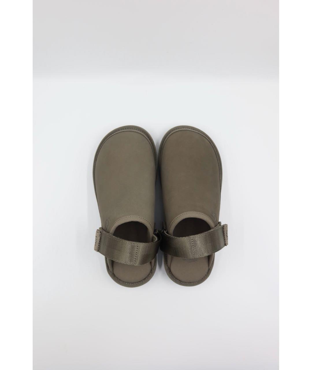 UGG AUSTRALIA Антрацитовые замшевые сандалии, фото 5